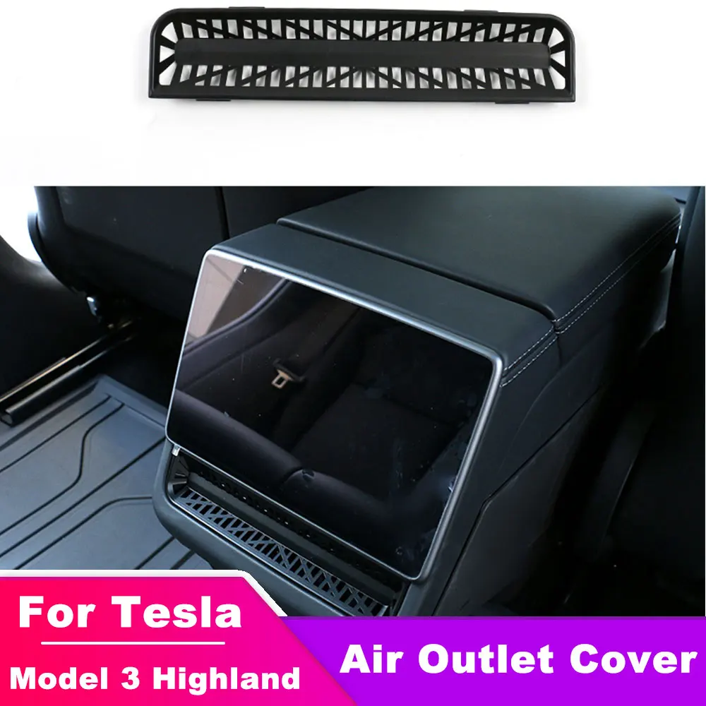 

for New Model3 Highland 2024 2025 Rear Air Outlet USB Cover for Tesla New Model 3+ Rear Air Conditioning Vent Protective Cover