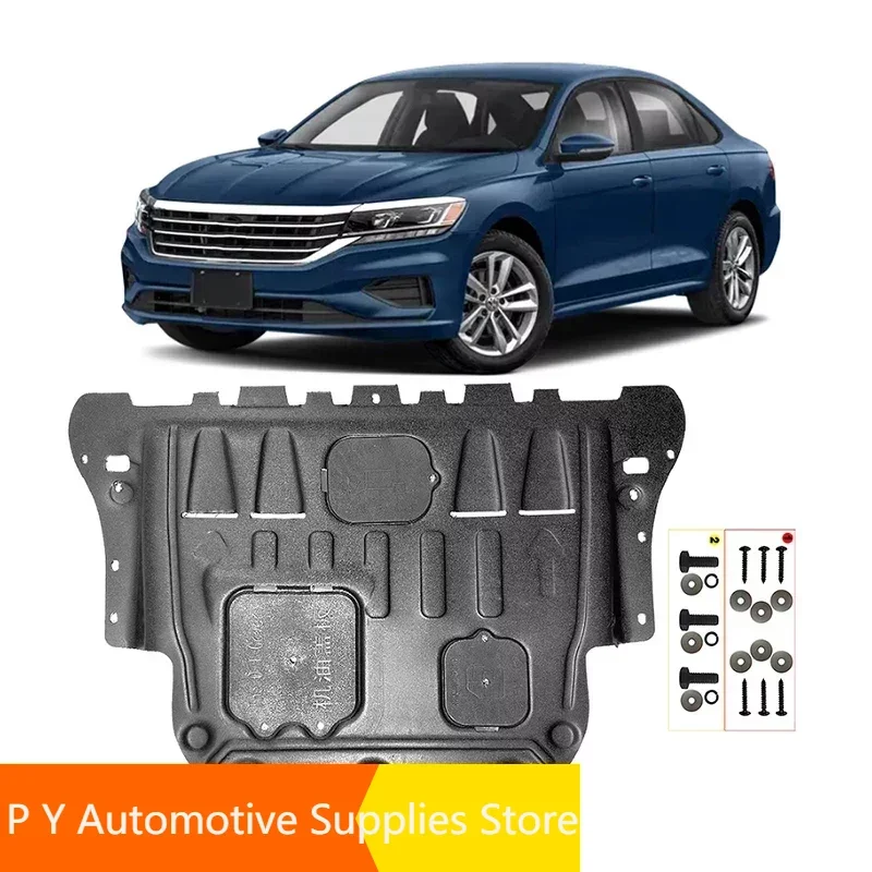 

For VW Volkswagen Passat 2020-2022 2.0T Black Under Engine Guard Plate Splash Shield Mud Fender Cover Mudguard Protector