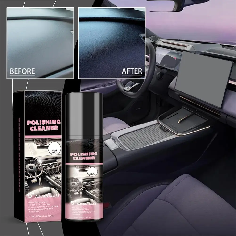 100 ml Poliermittel für den Automobilinnenraum, Detailer und Reiniger, Erneuerung, Dekontamination, Wartung, Entfernung von Flecken