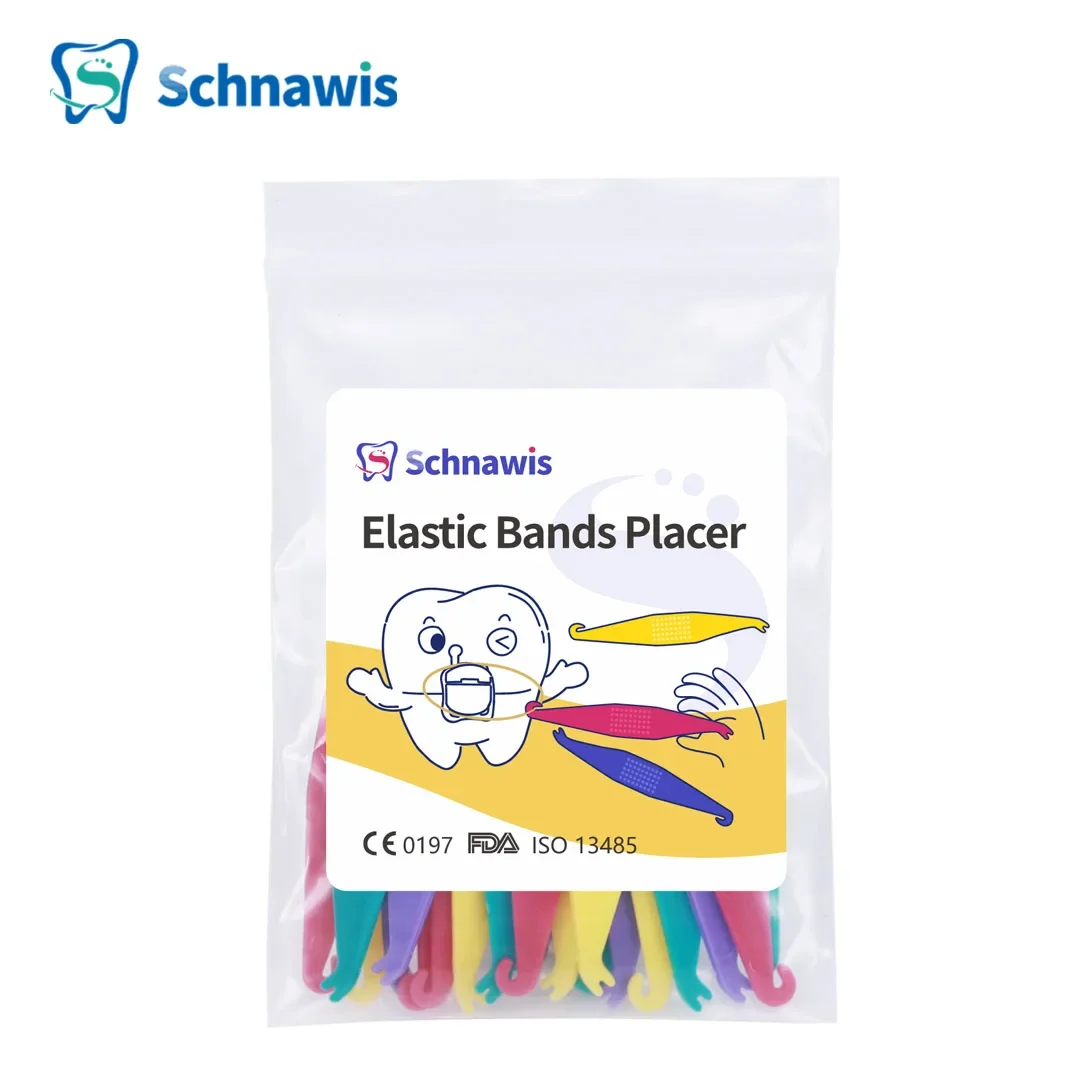 Bandas Elásticas desechables para ortodoncia Dental, bandas elásticas para soportes, tirantes, anillo de ligadura de goma, 20 unids/lote por bolsa