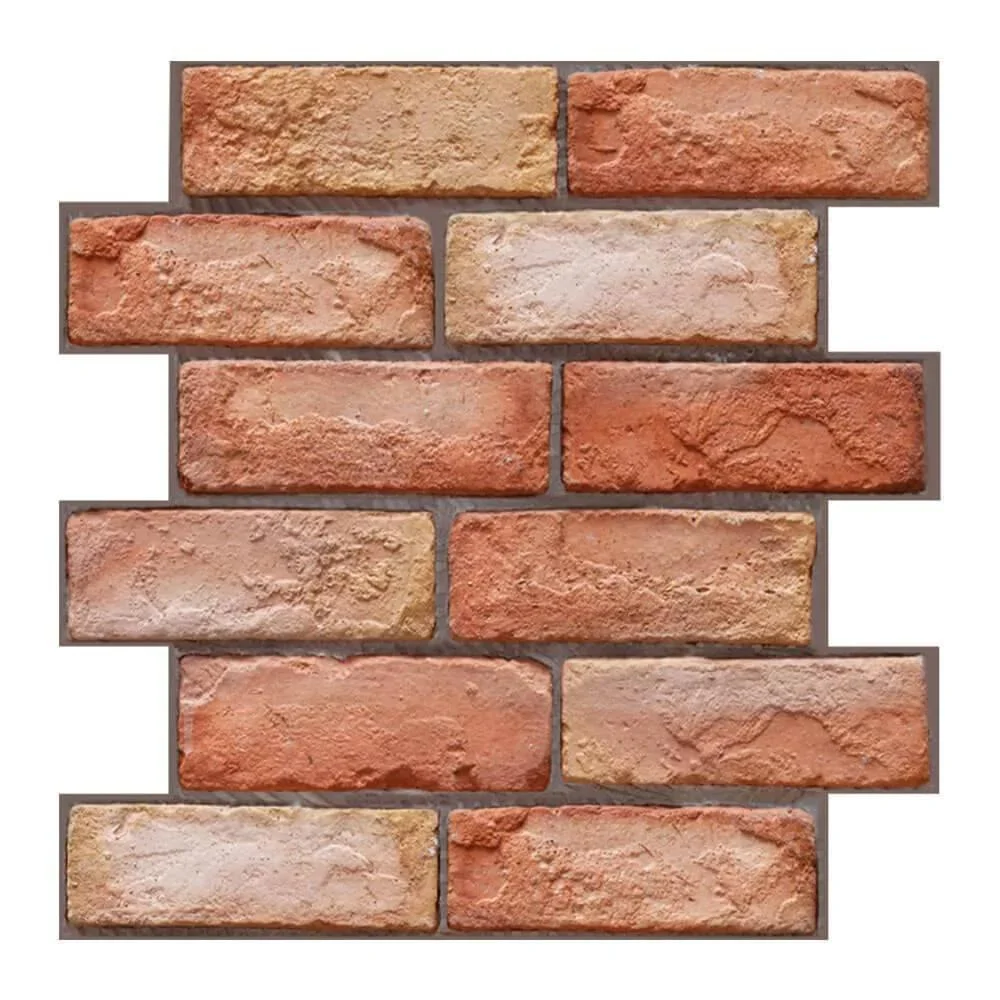 

1/10Pcs 3D Faux Brick Peel and Stick Wall Panel Red Self Adhesive Kitchen Tile Backsplash Thicker Waterproof Wall Sticker