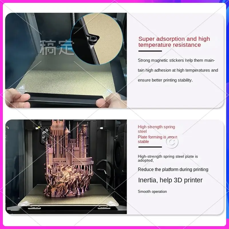 

AP-для Ender-3/End-5 S1/K1 Рабочая пластина Гибкий лист PEI 235X235 мм Двустороннее покрытие с подогревом Замена 3D-принтера B