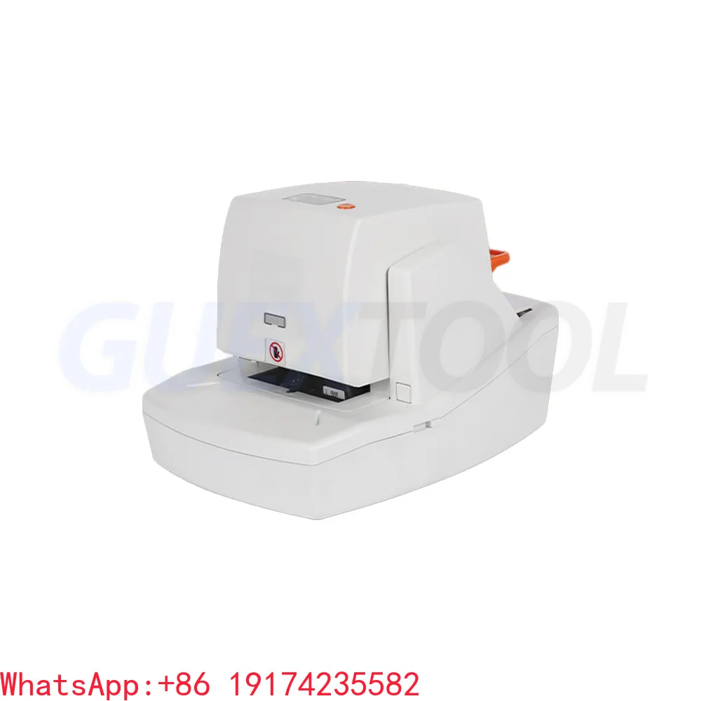 Electric Stapler Automatic Induction Binding Machine Document Voucher Stapler Three Speed Regulation with Adjustable Margin