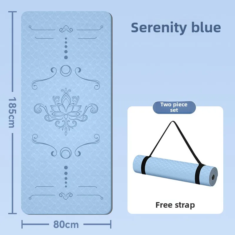 Wider Yoga Mat Non Slip Thick Large Size Fitness Mat Home Use Guided Workouts Exrcise Mat Workout Mat Exercise Mat