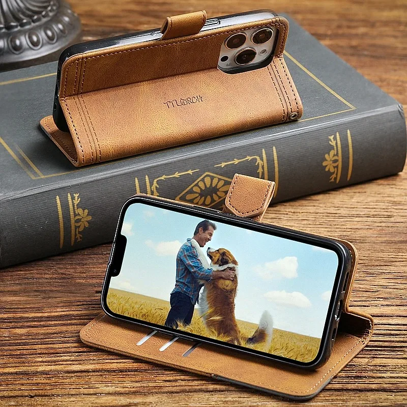 POCO X7 Pro Leather Case For POCO X7 M7 F7 Ultra F6 X6 M6 X5 F5 F4 F3 M5S X4 X3 GT M4 M3 X8 Pro Max Magnet Card Flip Case Cover