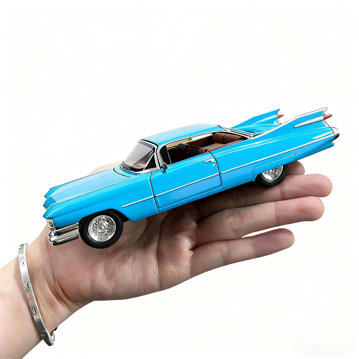 1:32 Large Rocket Alloy Die-Cast Model Car Toy with Openable Doors, Pull-Back Function, Light and Sound Effects, Boys' Car Enthusiast Ornament, Birthday and Christmas Gift