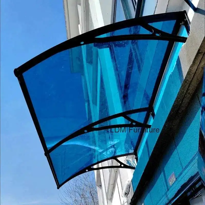 

New Transparent Awning for Courtyard Modern Aluminum Alloy Silent Awnings Simple Household Outdoor Waterproof Awning for Balcony