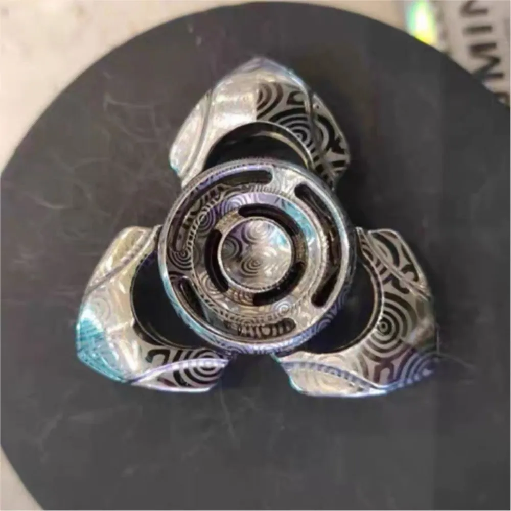 STABILNY Mini Spinner EDC Zabawka Antystresowa Dla Dorosłych, Stal Nierdzewna, Trójłopatkowy Spinner Antystresowy, Oryginalny Design