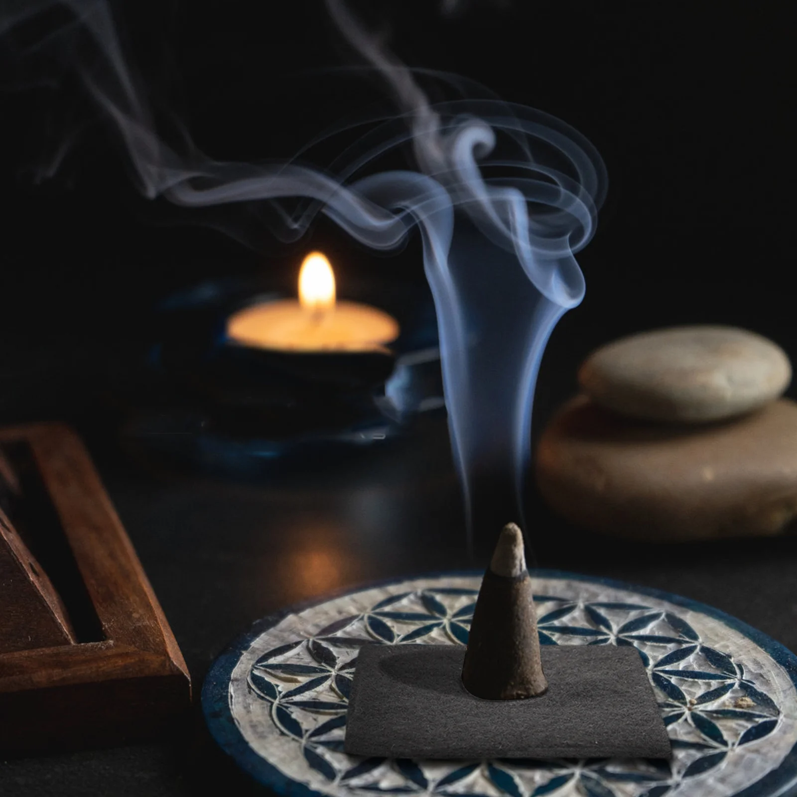 10Pcs Portable Censer Fireproof Cottons Insulating Mat for Daily Life Protection Against Fire Censer Fireproof Cottons