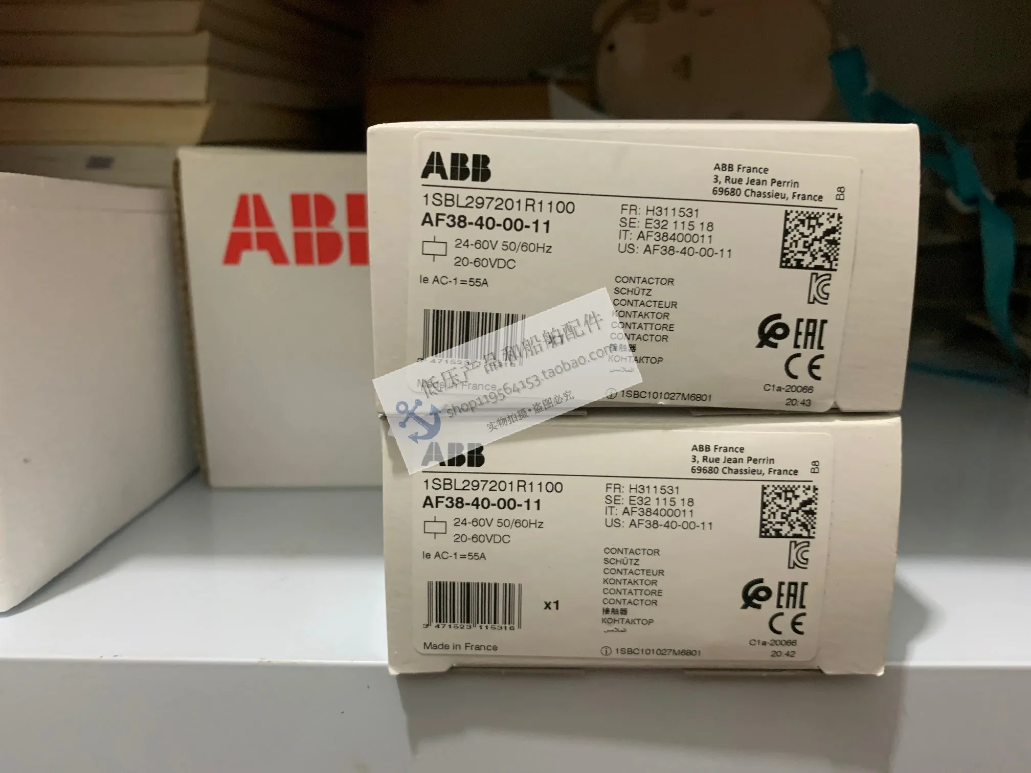 New original ABB contactor AF38-40-00-11 DC AC shared 24-60VAC/DC