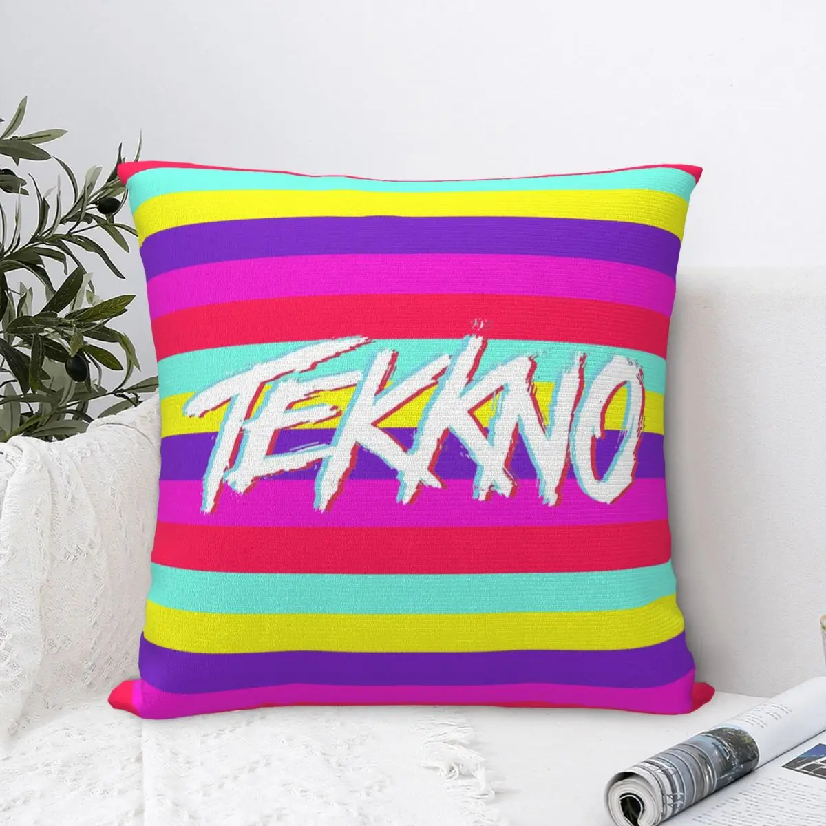 Electric Callboy Tekkno Pillow Cases German Music Cushion Covers Awesome Zippered Decor Throw Pillow Case Cover for Car 40x40cm