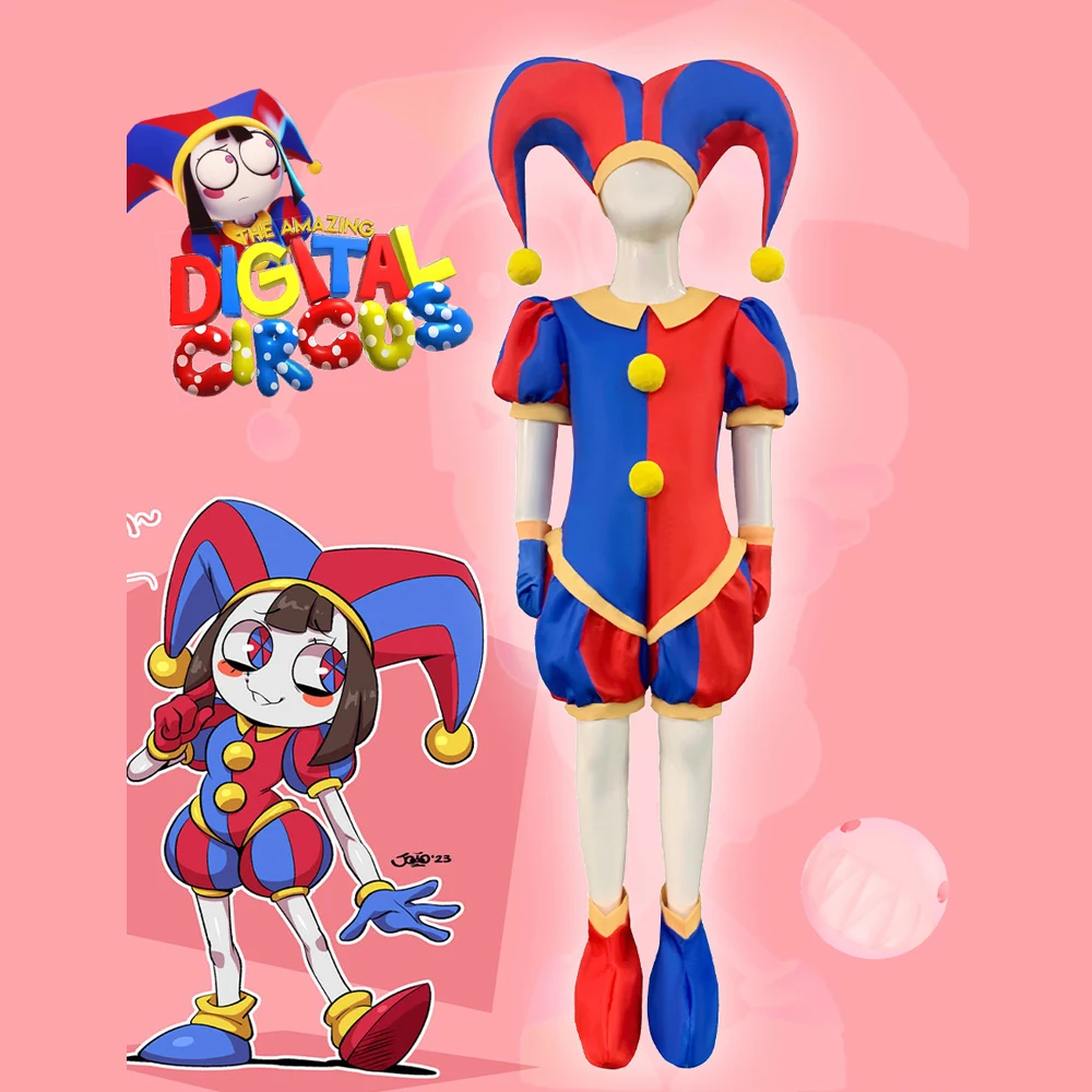 Cosplay The Amazing Digitalcircus  Cartoon Costume,Carnival kids costume Ragatha Jax Caine Cosplay Theater  Pomni,2024Kids Gifts