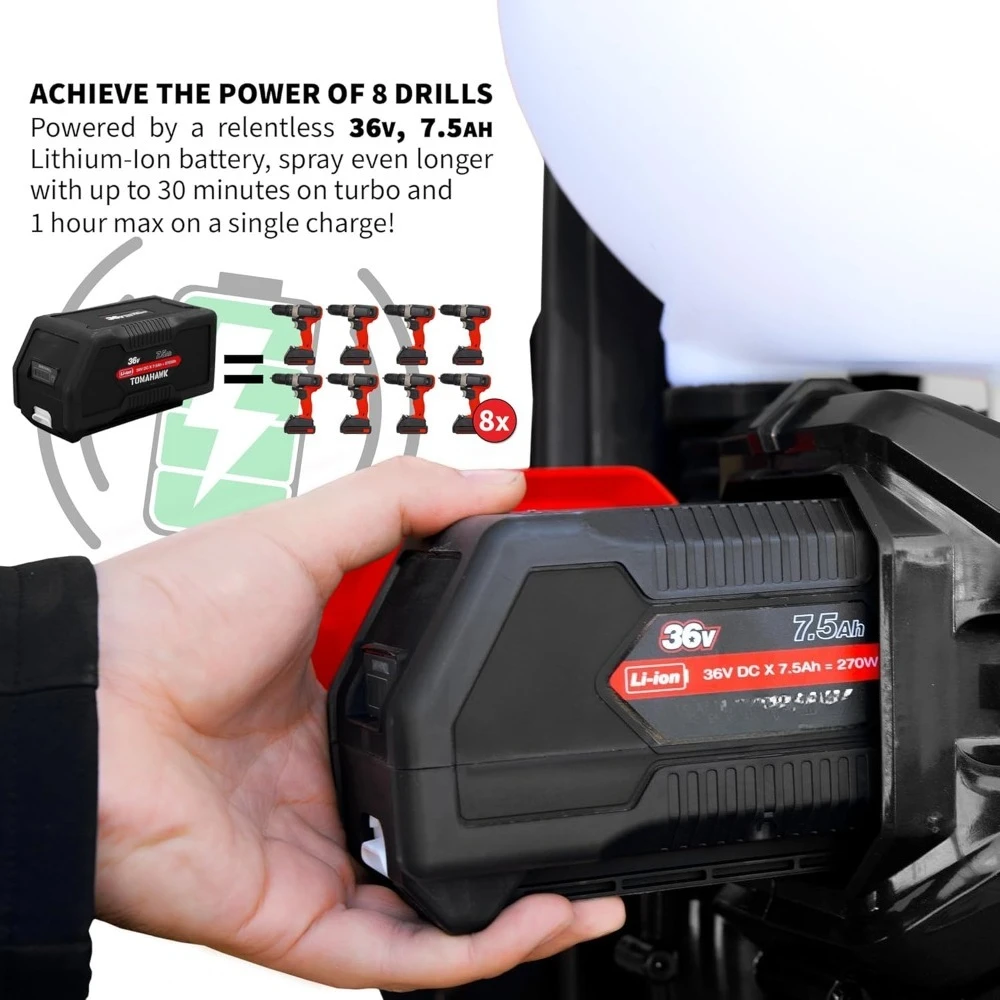 Рюкзак на батарейках для патио, газона и сада, противомоскитный туманообразователь, 4 галлона, 36 В для борьбы с вредителями, клещей, клещей, 4 галлона, туманообразователь