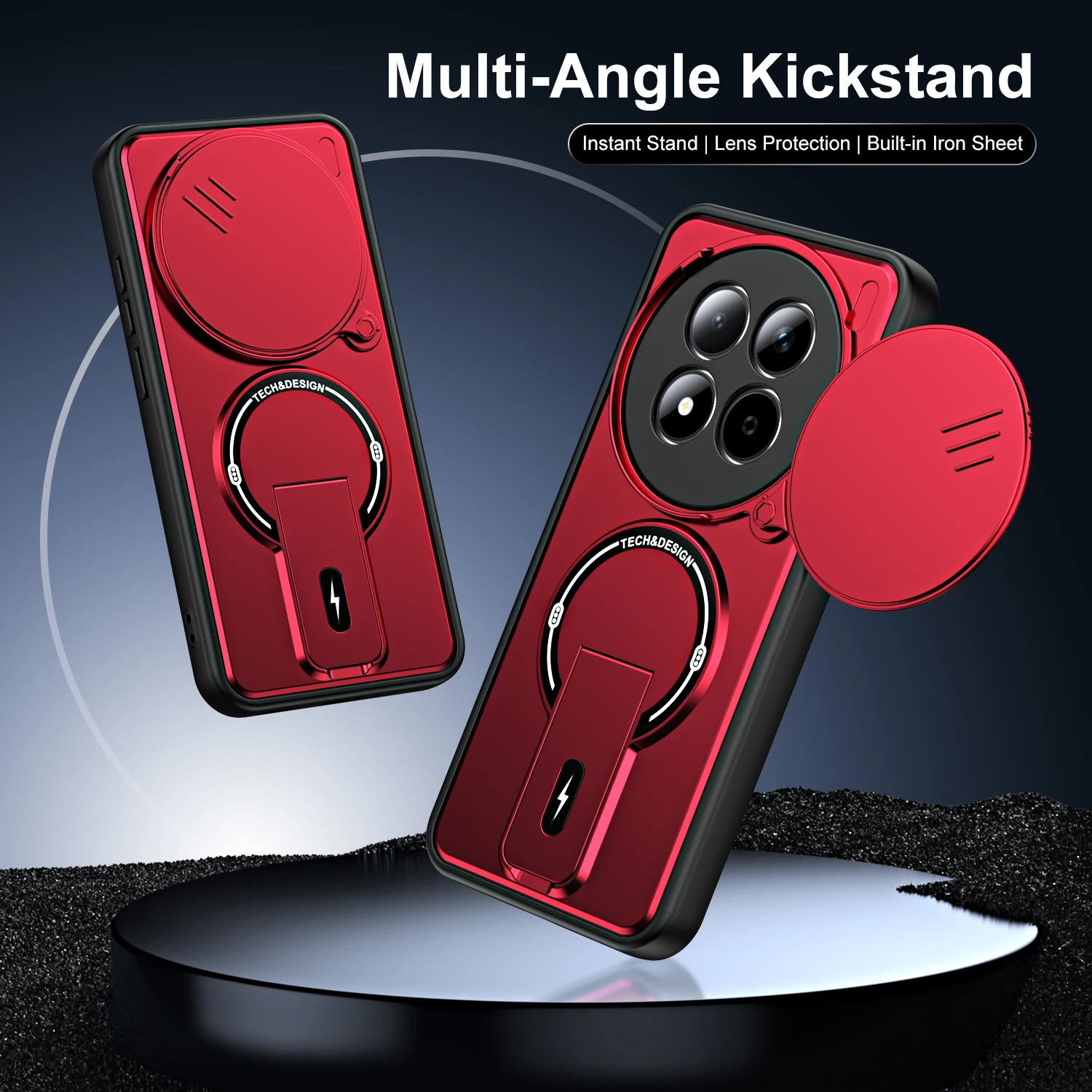 Auto-Magnethalterung für Magsafe-Hülle für Xiaomi 15T 17 Pro Max Armor Stoßfeste Linsenschutz-Handyhülle – Detail 1