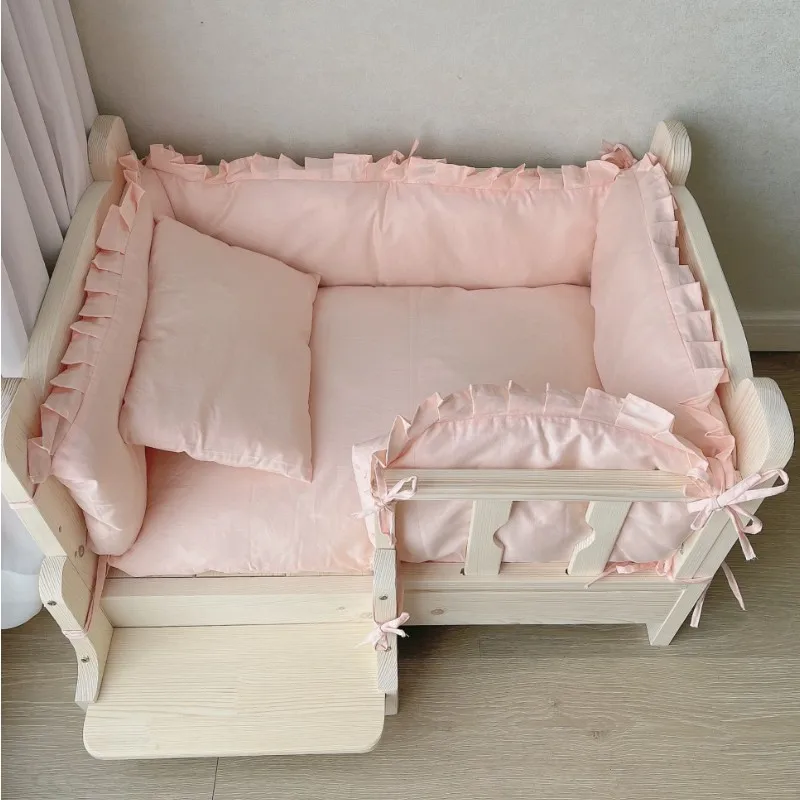 Pet nest Golden retriever dog bed Cat nest Size Small dog dog kennel Solid wood dog bed