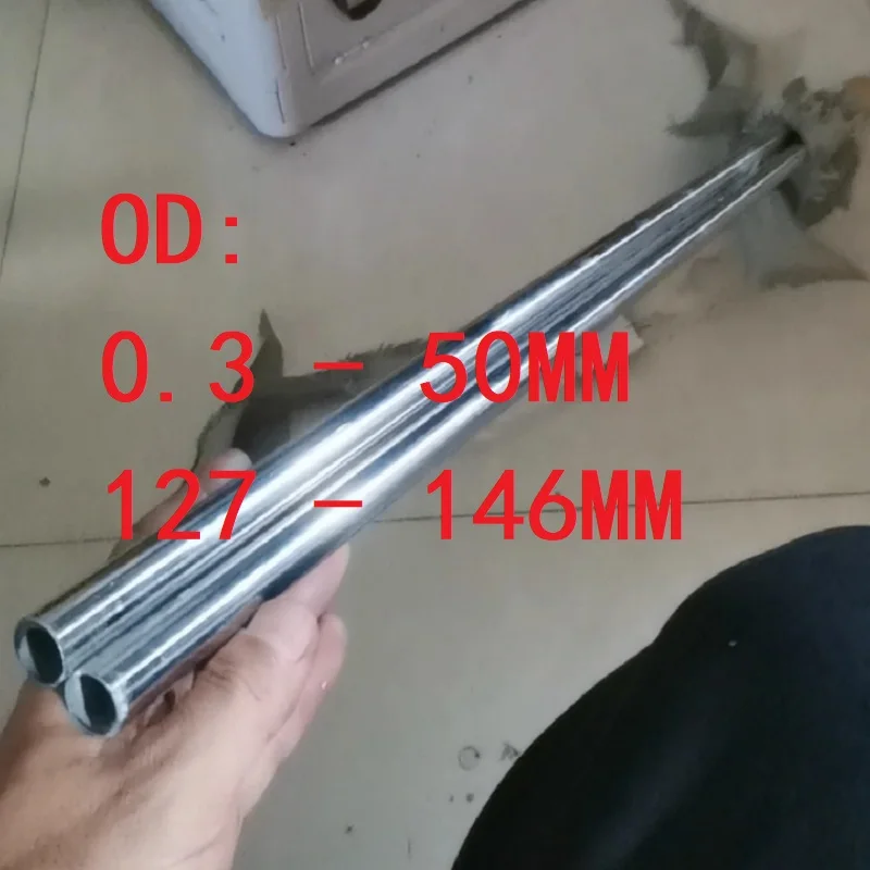 304 Stainless Steel Precision Tube Metal Pipes Large OD 0.3-50 127 133 140 146mm Length 100mm 250mm 500mm