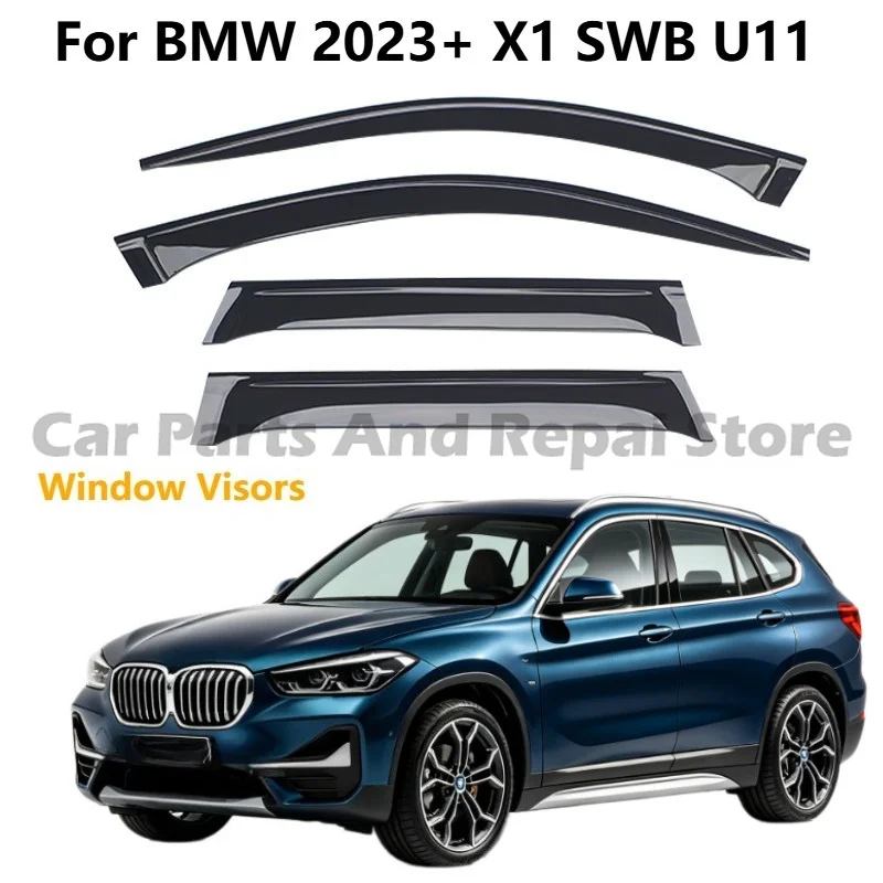Wear Resistant Rain Guards For BMW 2023+ X1 SWB U11 Well Matched Practical Auto Window Protective Parts