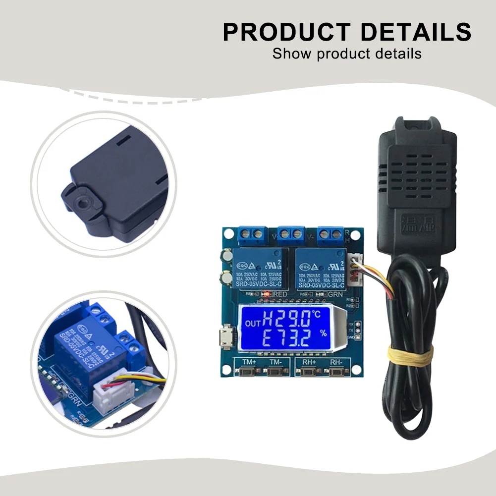 XY-TR01 Humidity Temperature Controller Temperature And Humidity Control Module Hygrometer Thermometer LCD Digit Display