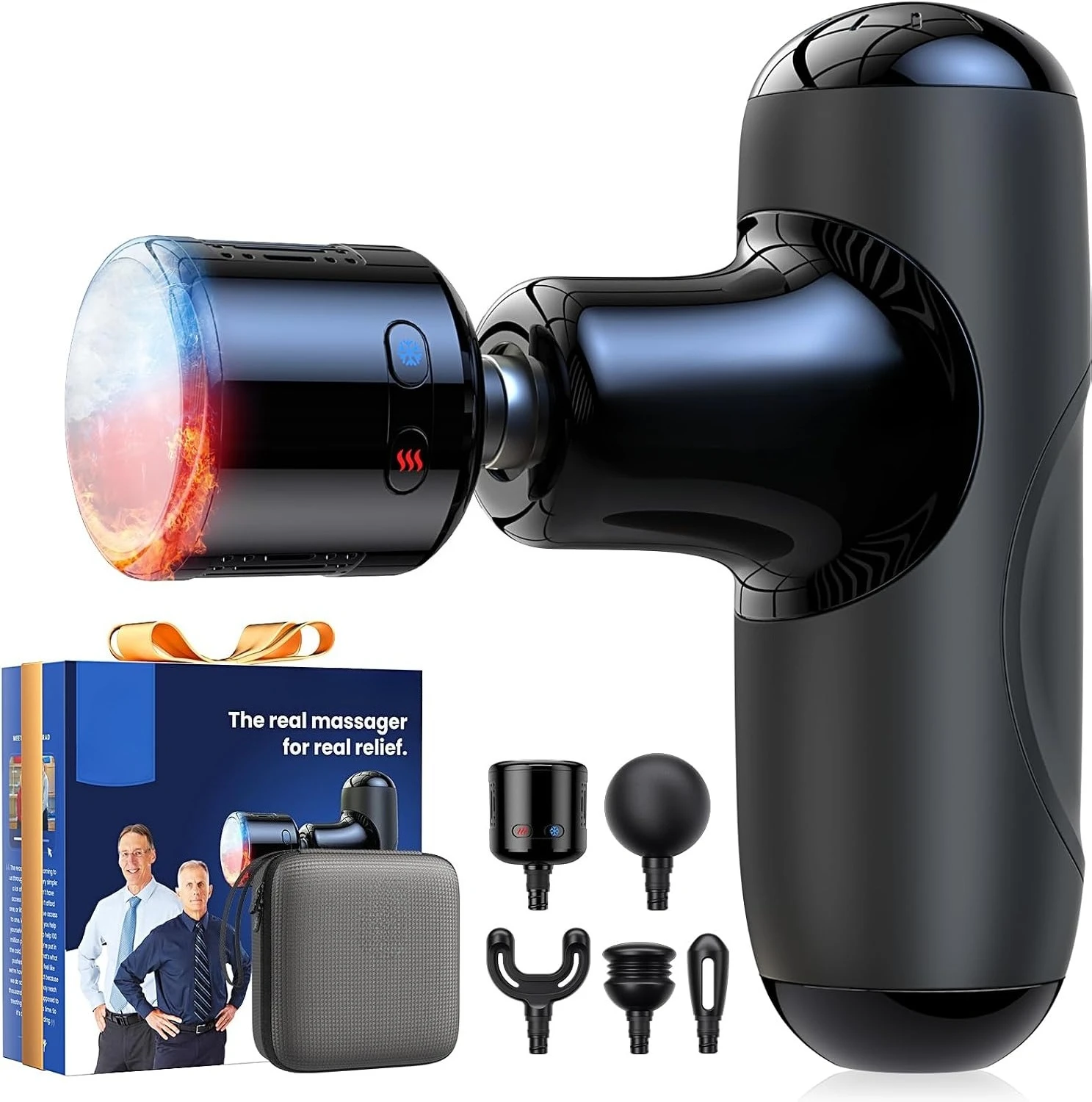 Mini Massager Pocket-Sized with Heat and Cold