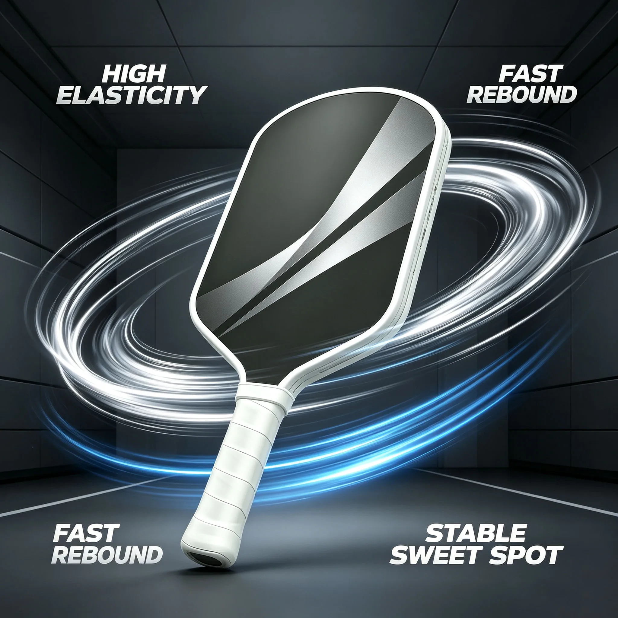 2026 New Generation 4-Core Hot Formed Pick Ball Paddle Rough Surface Dongli T700 Carbon Fiber PP Honeycomb Core 16mm Thick