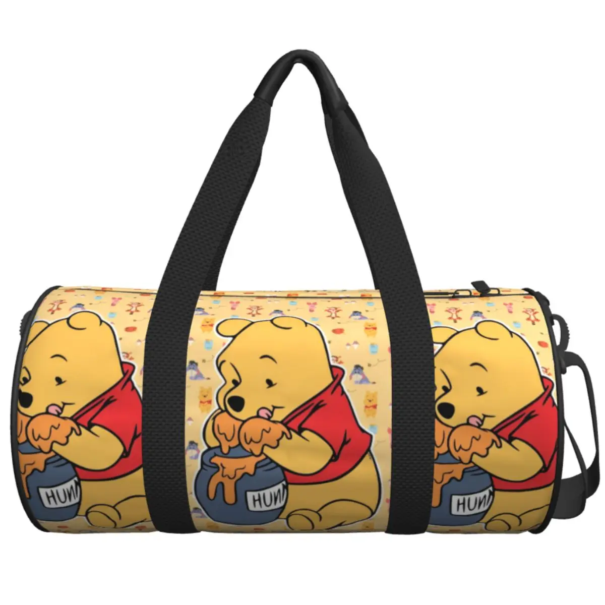

Дорожная сумка с медведем Винни-Пухом, большие спортивные сумки в стиле аниме, портативная спортивная сумка для пар, забавная сумка для плавания, фитнес-сумка
