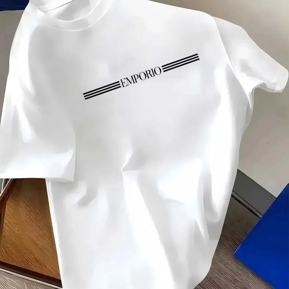 2026 New Summer Unisex Letter Print Crew Neck T‑Shirt High Quality Casual Streetwear Short‑Sleeve Tops For Men Women