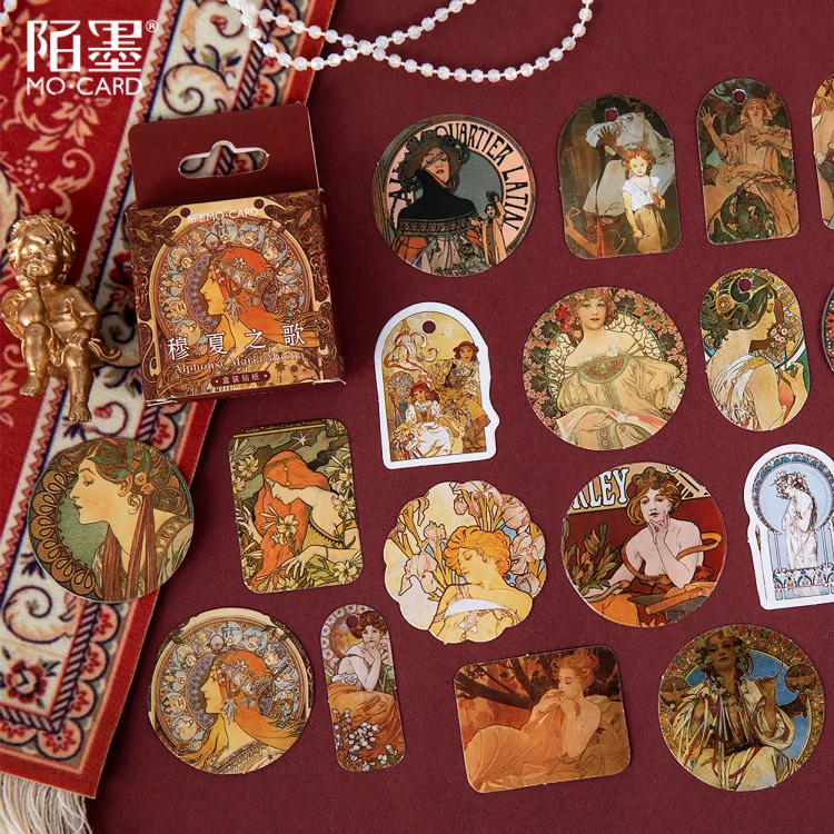 46 قطعة خمر كوكبة آلهة سلسلة ملصقات سكرابوكينغ التسمية مذكرات Ins القرطاسية Album بها بنفسك ألبوم الهاتف الفن مجلة مخطط #3