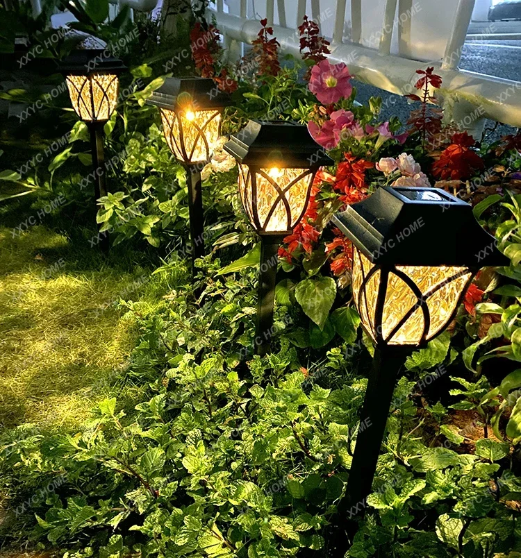 Solar outdoor lawn light courtyard villa garden decoration waterproof night light yard arrangement grass floor lamp