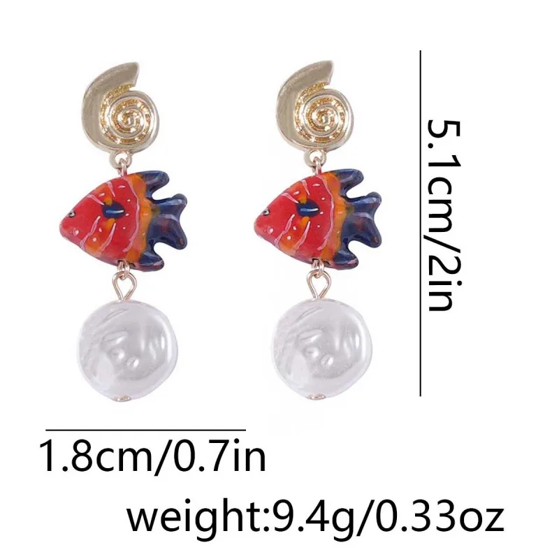 Cute Octopus Earrings Creative Glass Octopus Long Drop Earrings Unqiue Marine Series Design Earrings Wholesale Custom Packaging