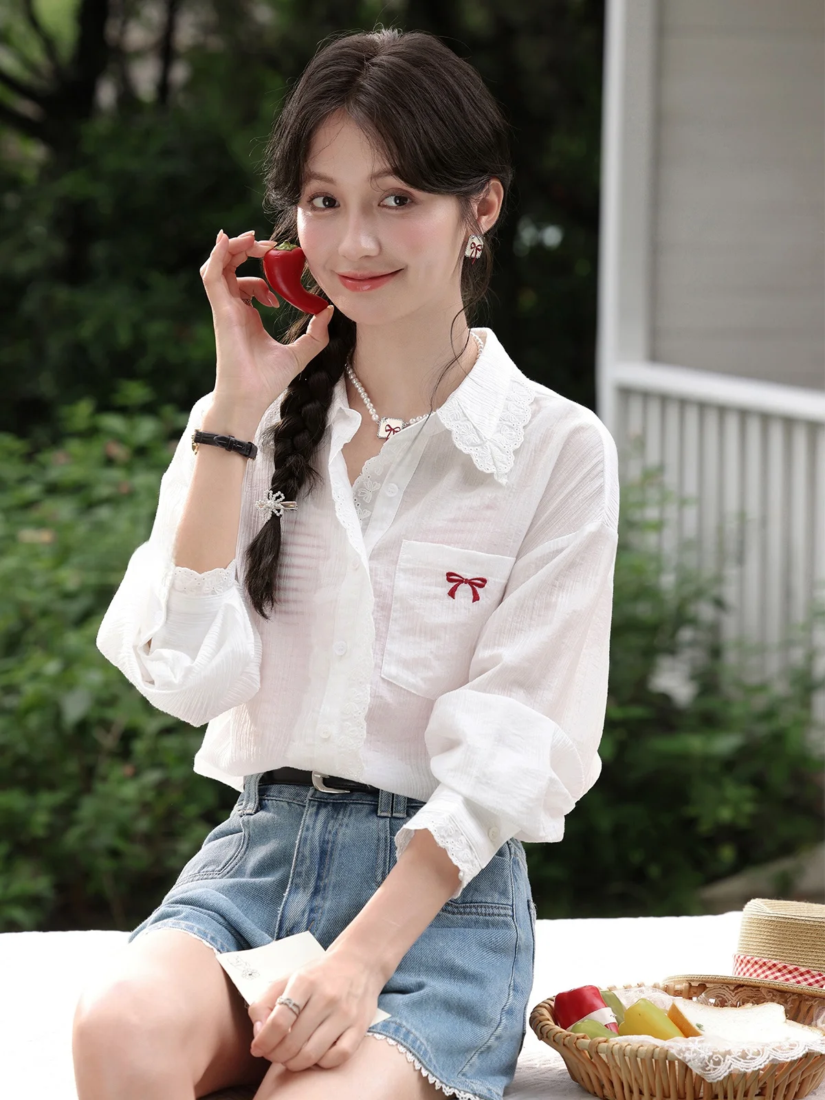 South Deer-cárdigan abierto largo de Ballet para mujer, protector solar, blanco, irt, informal, holgado, transpirable y cómodo, otoño