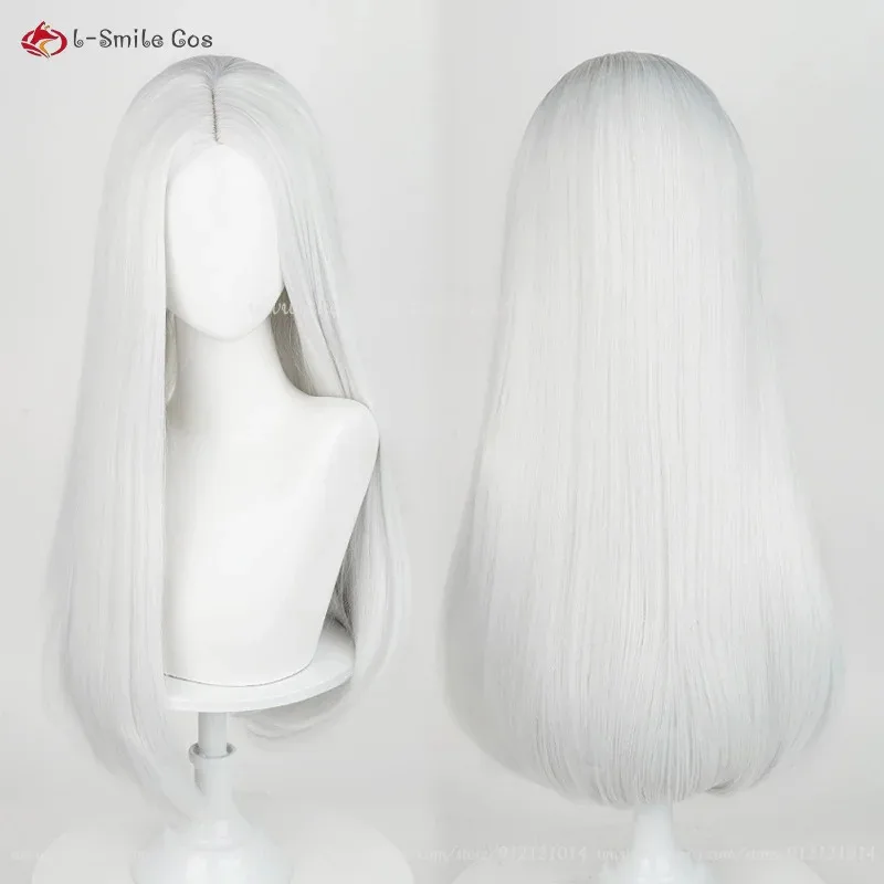 Doce 202560cm longo sintético branco vermelho preto amarelo tira cosplay perucas parte média em linha reta anime peruca resistente ao calor cabelo