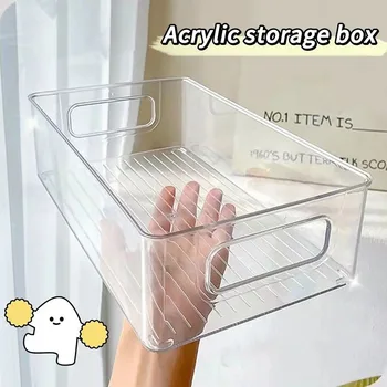 Clear Stackable Fridge Organizer Bins 1