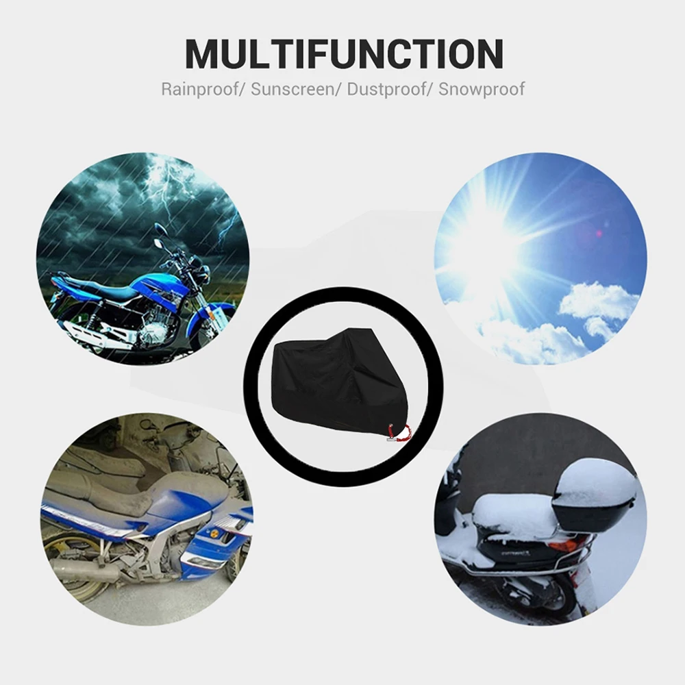 Motorcycle Cover Universal Waterproof Accessories Outdoor Rain For Scooter Bicycle Uv Dustproof Protective Cover 8 Colors M-4XL