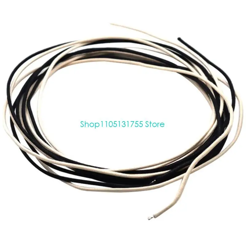 K0EF 6.5ft 2 Color (13 Feet Total) Cloth-covered Pre-tinned Stranded Pushback 22Awg Vintage Wire Guitar Wiring Kits Harnesses