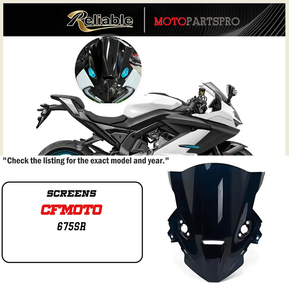 

675SR For 675SR-R 675SRR Motorcycle Rise Windscreen Windshield Wind Deflectors Shield Protector Rearview Mirrors Seat Cover