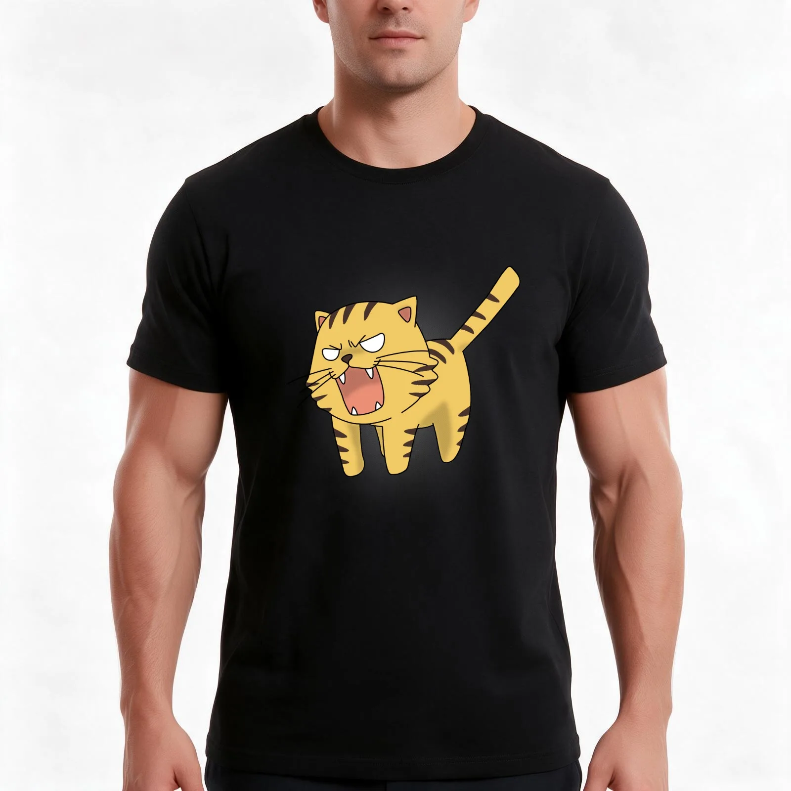 Palmtop Tiger V2 TORADORA! T-Shirt, Summer Casual Cotton Tee, Oversized Streetwear Tops, Vintage Graphic Print, Unisex Men Women