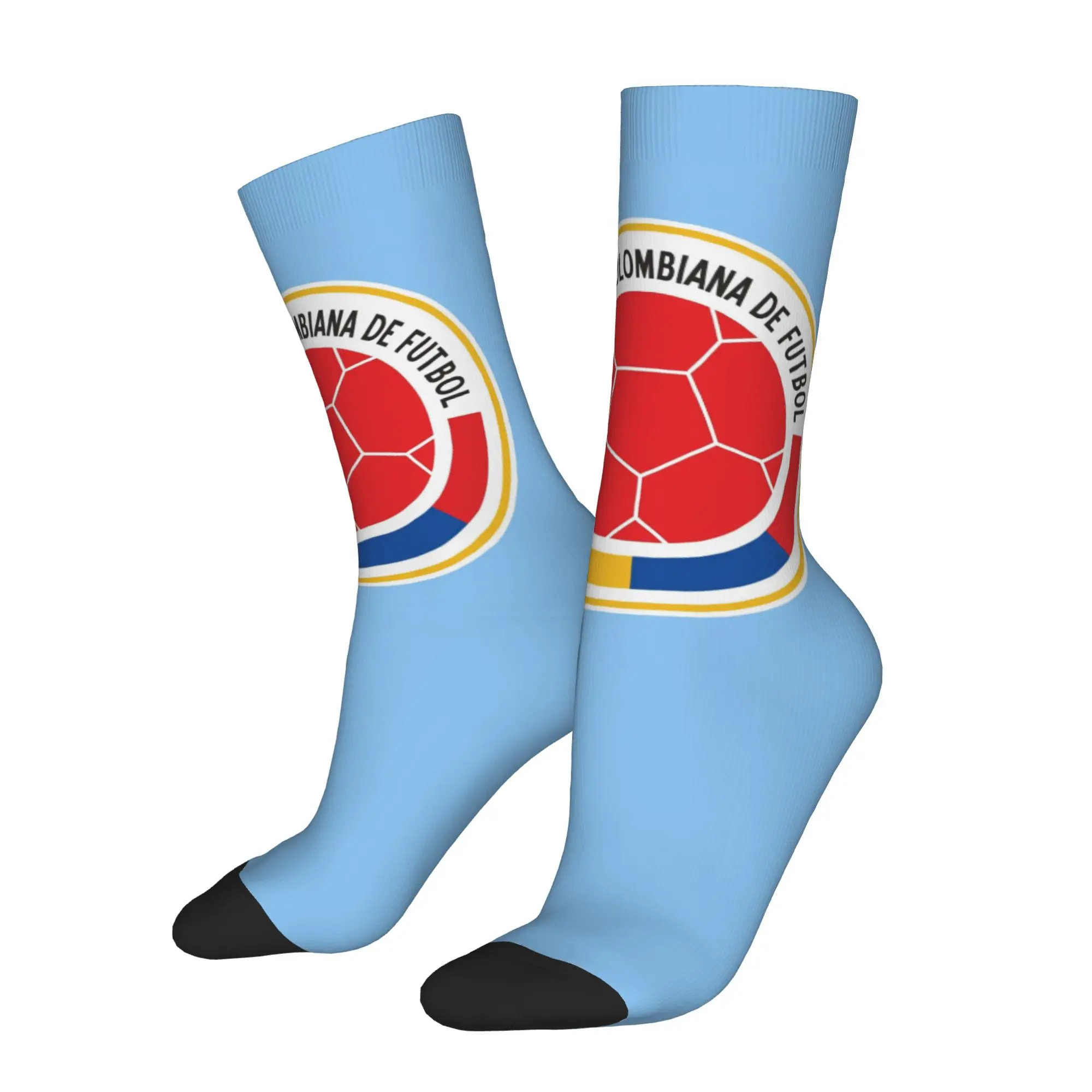 Happy Funny Colombia Retro Harajuku  Hip Hop Novelty Seamless Sock Match Day Essentials