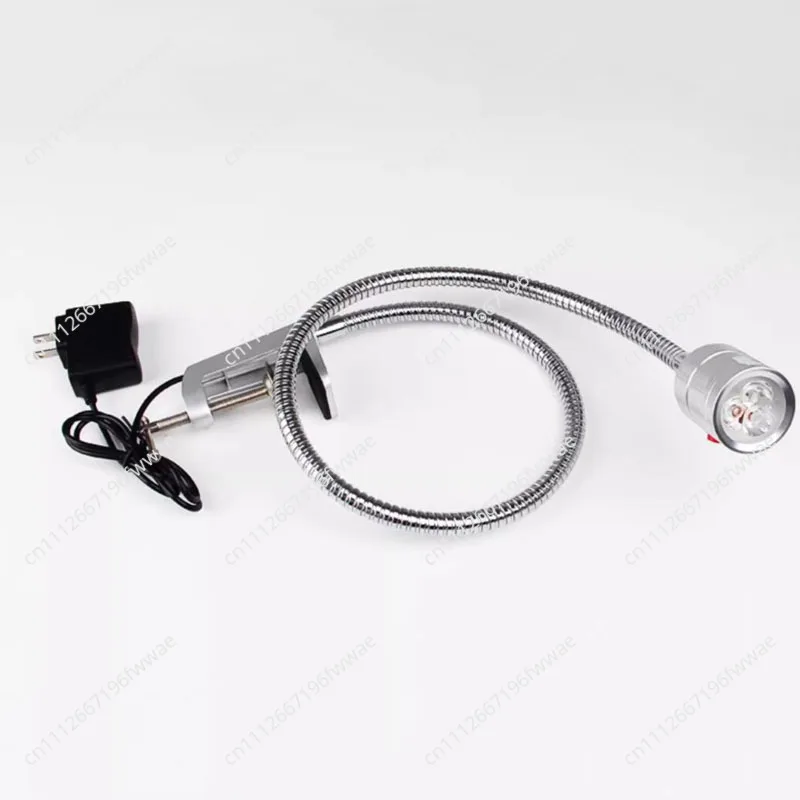 5W Flexible Hose Lamp for Lathe, Milling Machine, Repair Bench, Industrial Lighting，LED Machine Work Light with G-Clamp