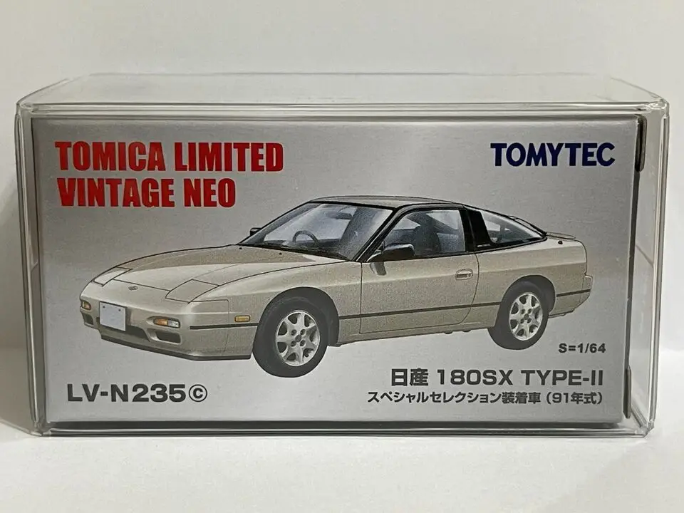 Tomica Limited Vintage Neo Tomytec LV-N235c 1/64 180SX Type-II Special Diecast Model Car Collection Limited Edition Hobby Toys