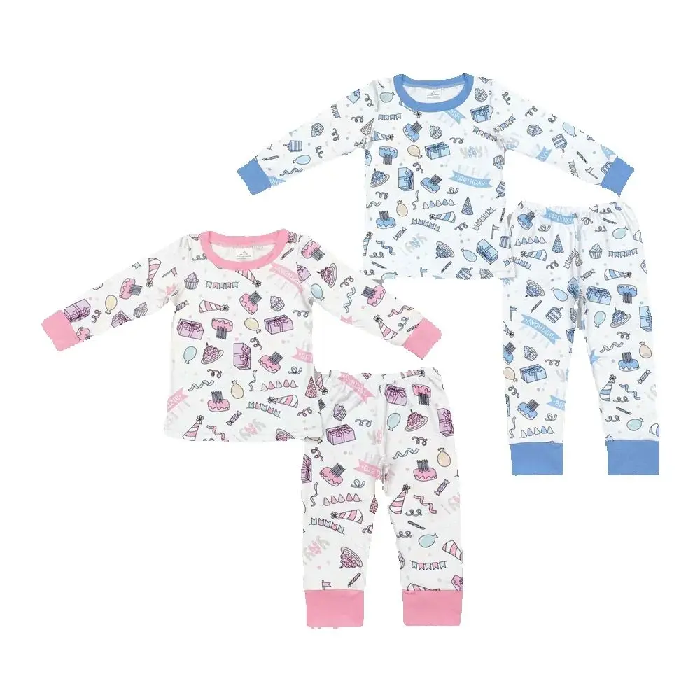 

Baby Girls Boys Sibling Birthday Shirt Pants Pajamas Clothes Sets