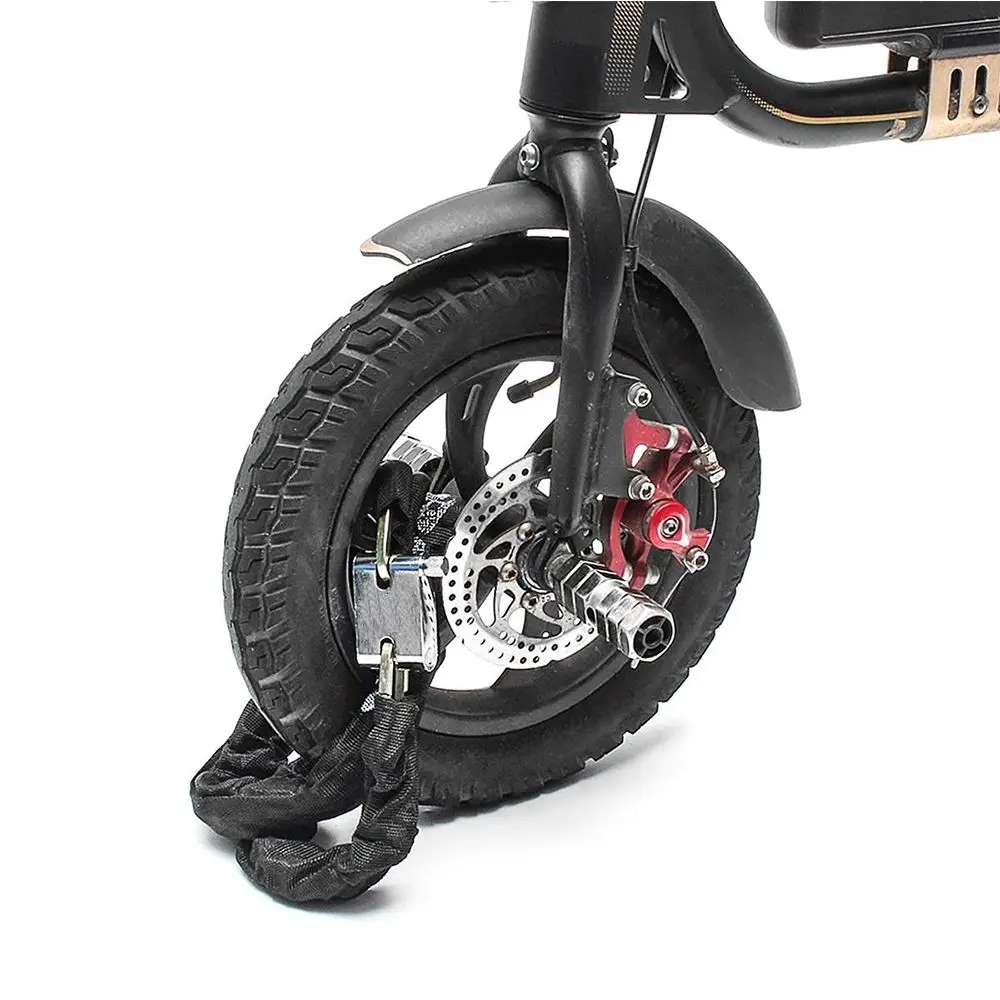 Strong Electric Bike Vehicle Protection Chain Lock Padlock Bicycle Scooter Anti-theft