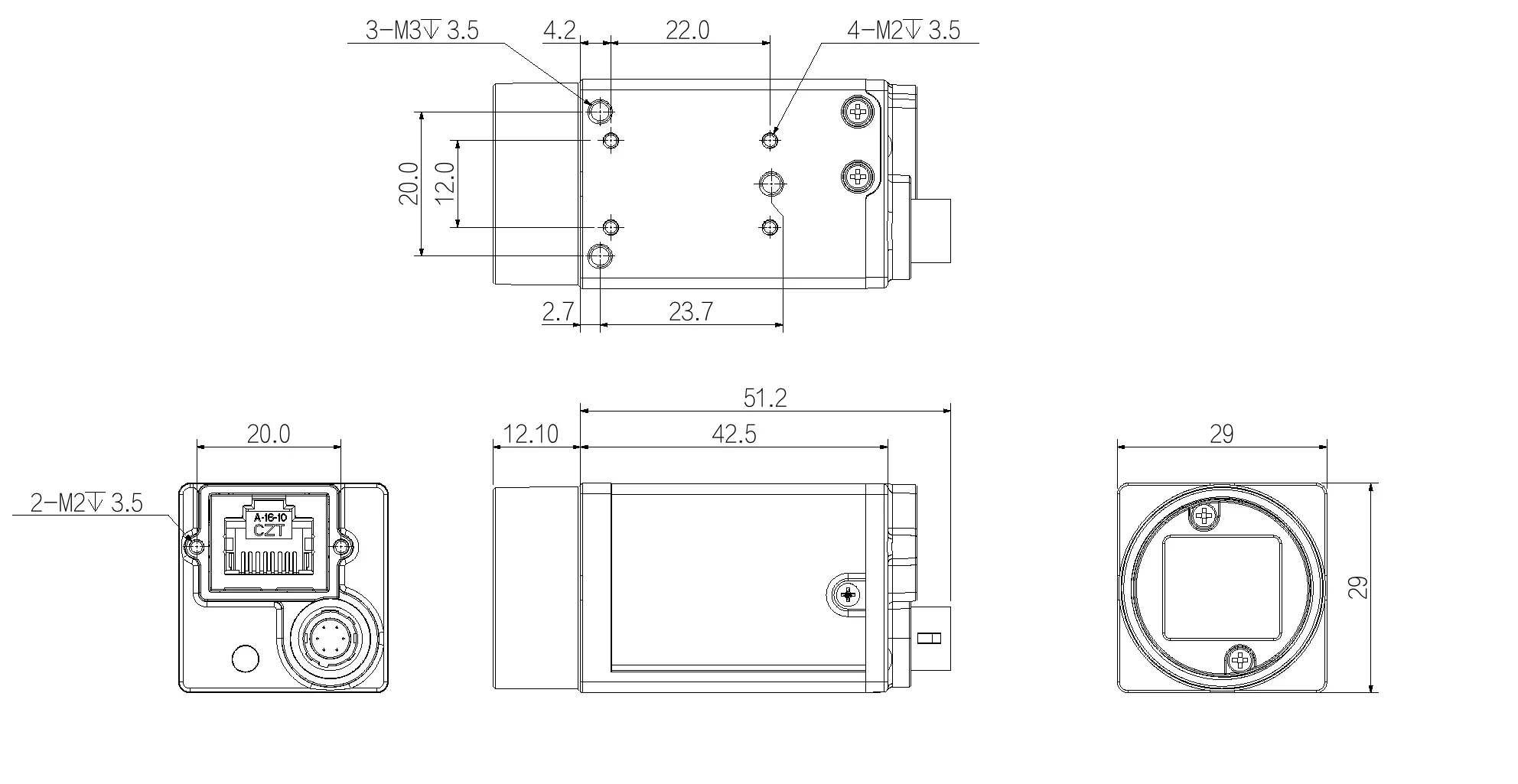 5 million Pixel Industrial Zone Scanning Machine Hot sales