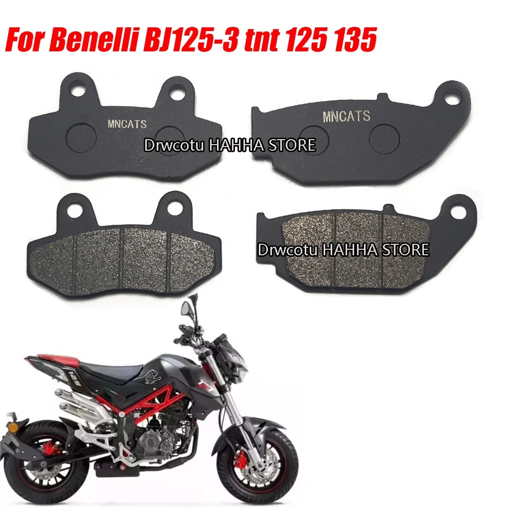 Pastiglie freno anteriori moto Pastiglie freno a disco posteriori per Benelli BJ125-3 TNT 125 135 TNT125
