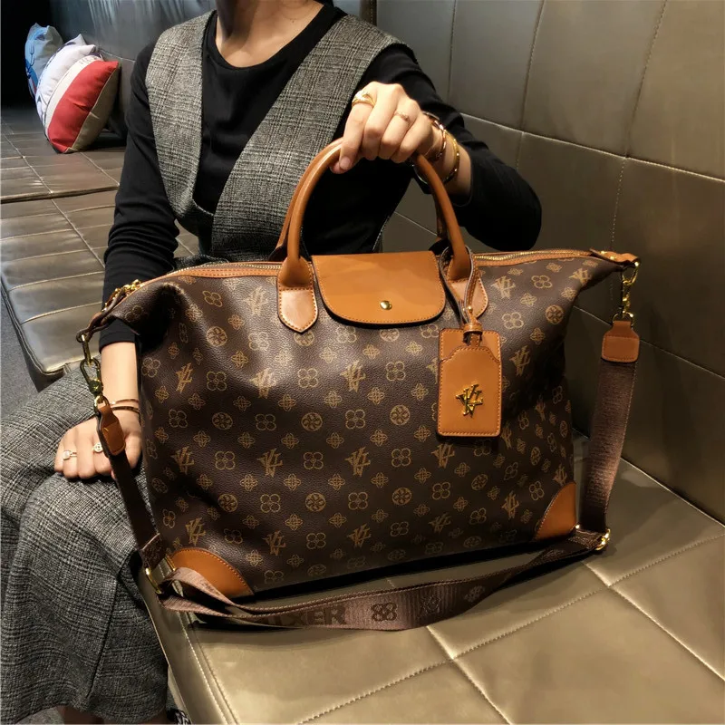 حقائب نسائية أصلية ذات سعة كبيرة من هونج كونج، حقائب حمل عصرية، جلد طبيعي، حقائب سفر كتف رسول شعبية. #2