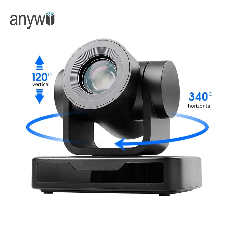 Anywii Factory Gorąca Wyprzedaż System Konferencyjny PTZ z 10-krotnym Zoomem Optycznym HC702U-10 Kamera Konferencyjna PTZ 1080p do Kościoła