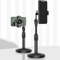 Mobile Phone Desktop Stand Live Broadcast Overhead Adjustable Lifting Telescopic Selfie Rotating Aluminum Alloy Support Frame