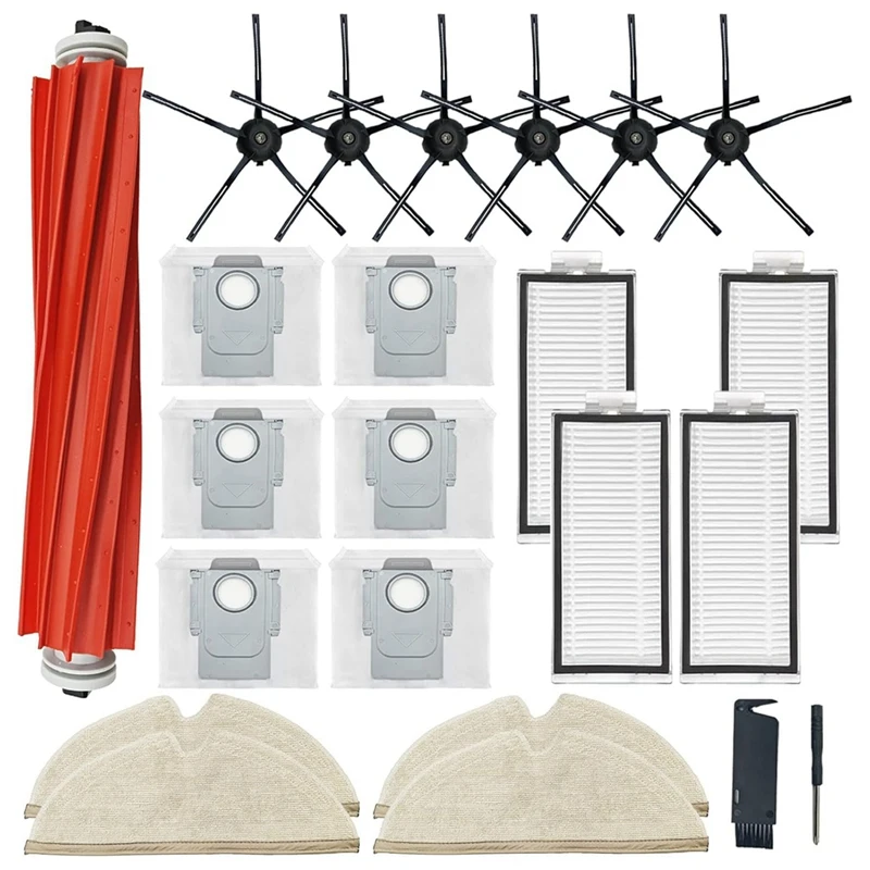 

Запчасти для робота-пылесоса Roborock Q7/Q7 +/Q7 Max +/Q7 Max Plus, основная боковая щетка, фильтр НЕРА, тряпичная швабра, мешки для пыли