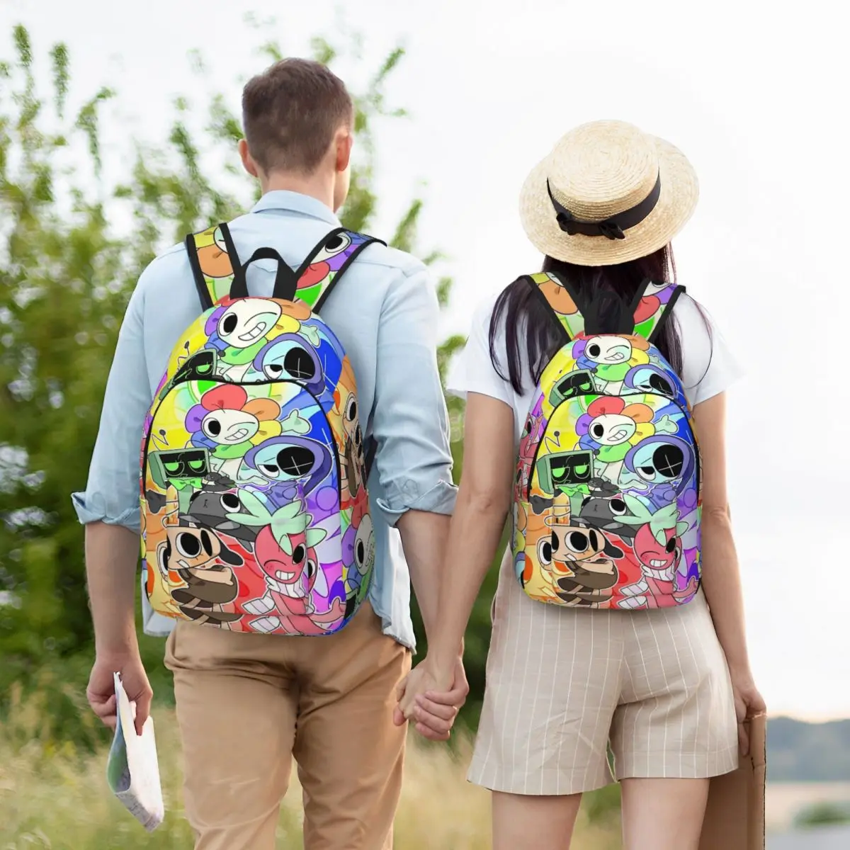 แดนดี้'โลกของฉันกระเป๋าเป้สะพายหลังการ์ตูนสำหรับผู้ชายผู้หญิงนักเรียนเดินป่ากระเป๋าเป้สะพายหลังวันเดียวสยองขวัญเกมแล็ปท็อปกระเป๋าผ้าใบของขวัญ