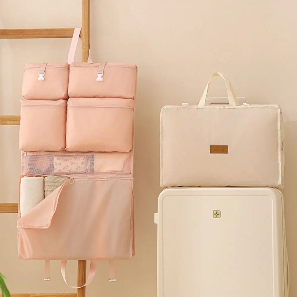 

6 in 1/8 in 1 Travel Luggage Bag Hanging Multi Pockets Luggage Storage Bag Dustproof Large Capacity Foldable Storage Bag