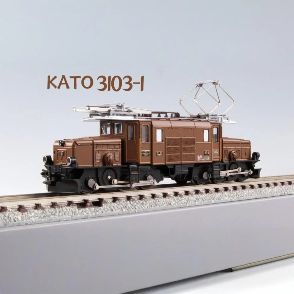 KATO N Scale 1/160 Model Train Ge6/6-I Crocodile Locomotive Alpine Green Livery 3103-1 10-1987 Train Set Boys' Toy Gift